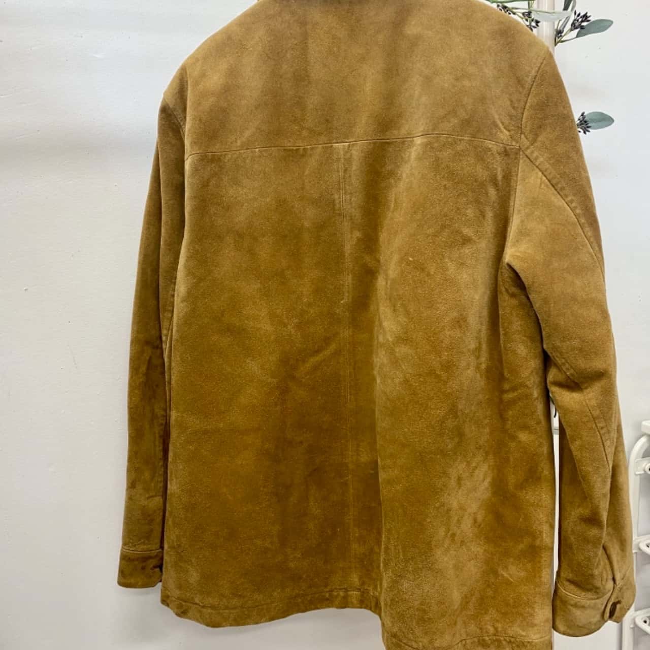 Vintage Gap Mens Leather Jacket Brown Size Large (s)