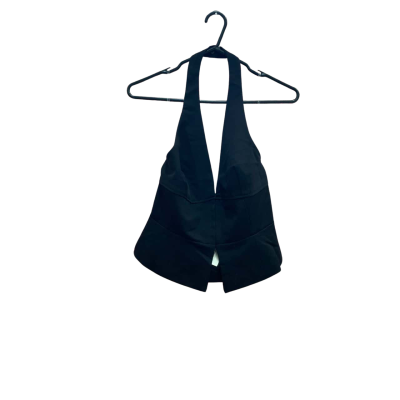 Glassons Womens Size 10 Black Halter Neck Top  