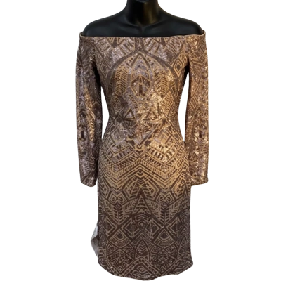 BCBG Maxazria Womens  Size S Bodycon Dress Nude 