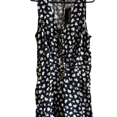 Forever New Women's  Size 14 Blue / Cream Playsuit