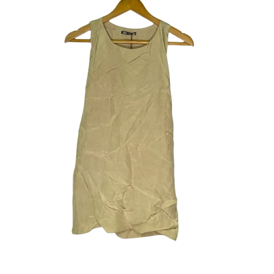 Zara Womens  Size S Singlet Top Beige / Black  