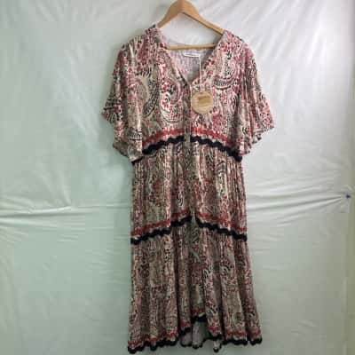 Joop Womens Size 8 Casual Dress Multicoloured / Pattern BNWT