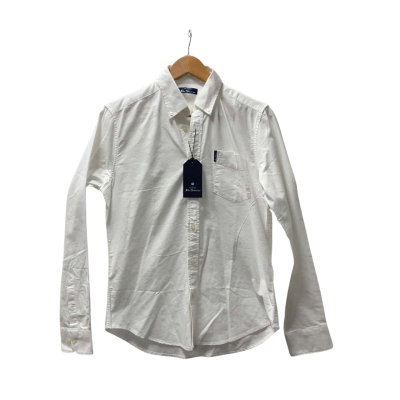 Ben Sherman Mens BNWT  Size S Long Sleeve Shirt White 