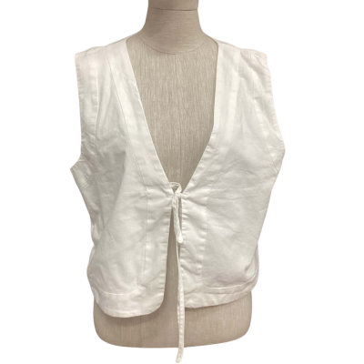Sabo Skirt Womens  Size XXL Vest Jacket White 