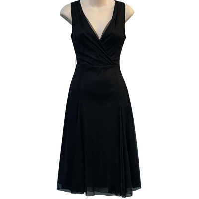 Events Collection Womens Size 8 Midi Dress / Sleeveless Dress  Black  