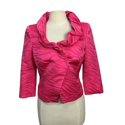 George Gross Vibrant Pink Puff Blazer