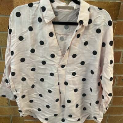  Womens Soul Sparrow Size 8 Black  / Pink  / Polka Dot 