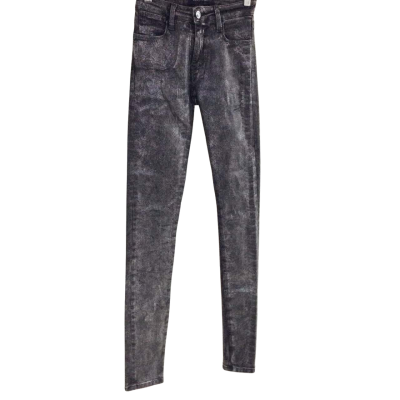 Brockenbon Womens  Size 24 Skinny Leg Pants Animal print / Black  / Grey / Silver 