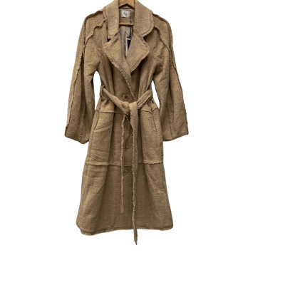 AJE Womens  Size 12 Trench Coat Beige 