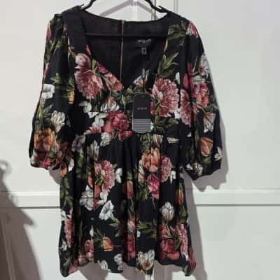 Pilgrim Womens  Size 12 Mini Dress Floral 