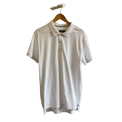 “Country Road”- Mens  Size L -Short Sleeve Shirt - White 