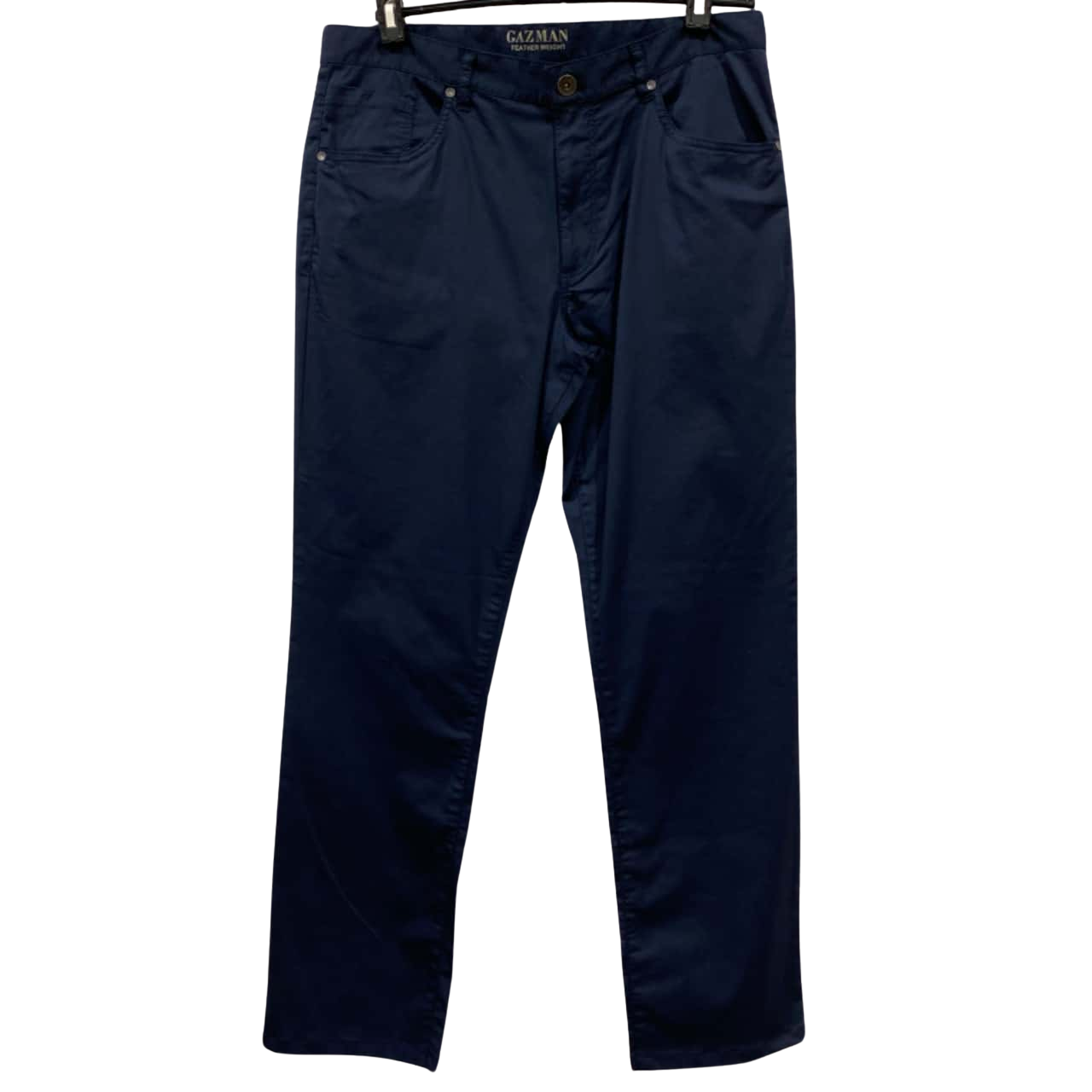 Gazman Mens Pants Size 34 Straight Leg Navy Blue