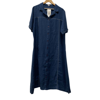  Womens  Size 18 Shift Dress Navy Blue  by Damart 