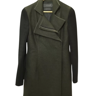 Arthur Galan Womens  Size 8 Winter Coat Olive 