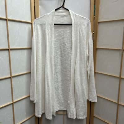 RIDLEY Womens Size One Cardigan White 