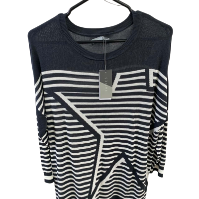 Katies Womens KATIES TRUE KNITS STRIPE STAR JUMPER Size M 