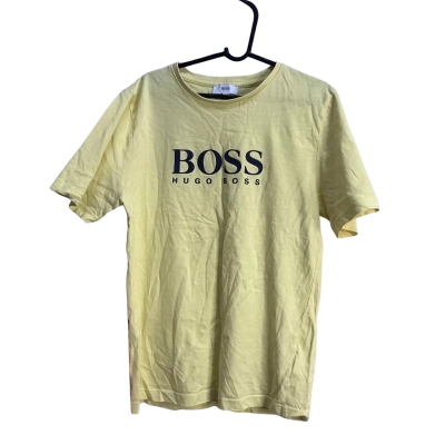 Hugo Boss Kids  Size 10 T-Shirt Black  / Yellow 
