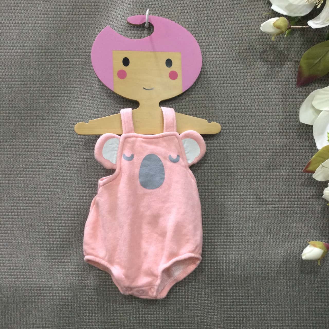 Seed, Newborn, Short Overalls, Size 0000, Pink