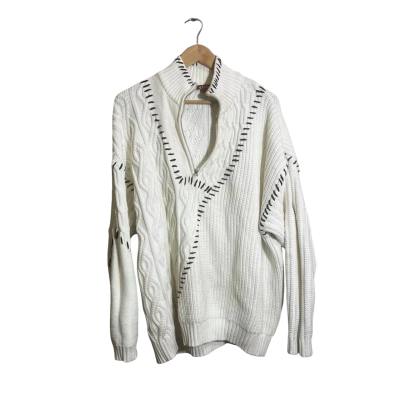 Mens Size M Staud Quarter Zip Jumper