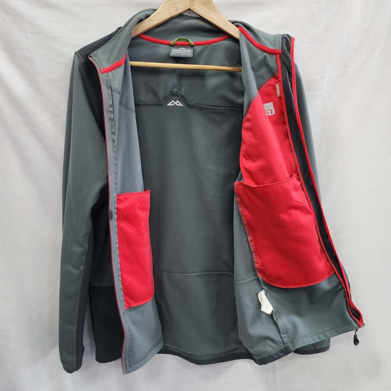 Kathmandu Mens Size S Front Zipper Jacket Grey (s)