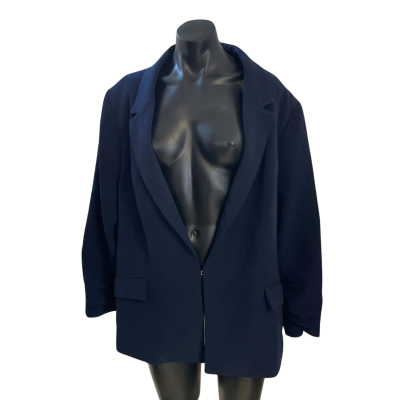 City Chic Womens  Size 24 / XXL Suit Jacket Navy Blue 