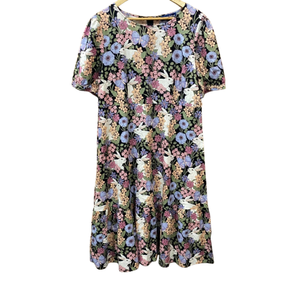 Princess Highway Floral/Rabbit Print Dress Size 16