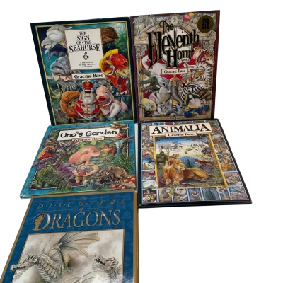 Graeme Base books x 5. All hardcover.