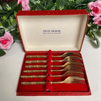 Made in Thailand cute bronze forks New