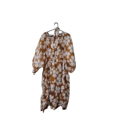 Wild Horses Label Women's  Size M Floral Long Sleeve Dress 