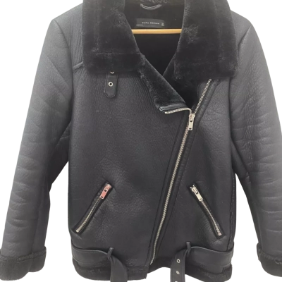 Zara Womens  Size S Winter Jacket Black  