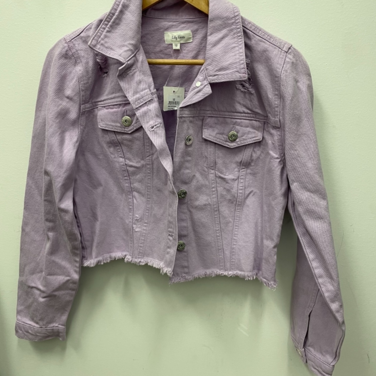 light purple denim jacket