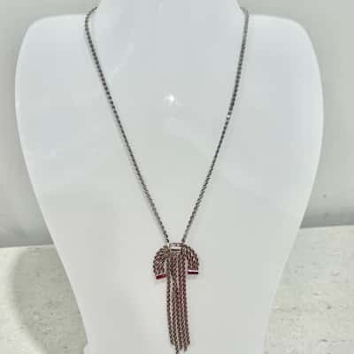Vintage Silver Rope Necklace 