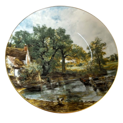 Crown Staffordshire Collectable Plate The Hay Wain John Constable 1992 (B23)