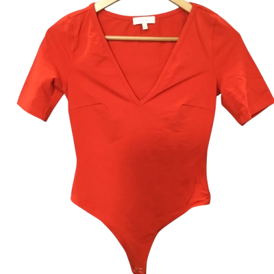 Kookai Womens  Size 0 Bodysuit Red 