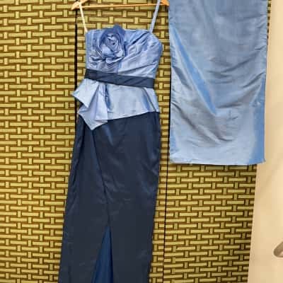 Women’s BNWT  Sophia Tolli Size 6 Formal Gown Bridesmaid Cocktail Party Birthday Bride Dress Indigo Evening 