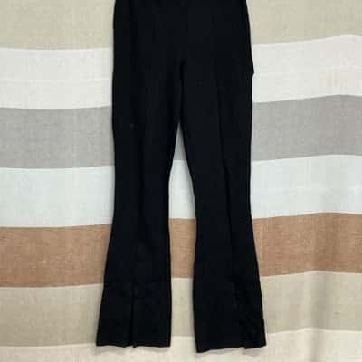 Forever New Petite Womens  Size 6 Flared Pants Black  