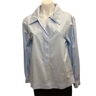 Country Road Womens  Size 6 Long Sleeve Top Blue 