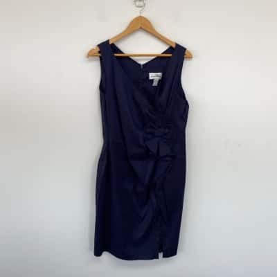 Joseph Ribkoff Navy Blue Sleeveless Mini Dress  Size 14 
