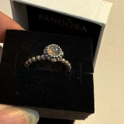 Pandora 925 ALE grey size 52 Ring