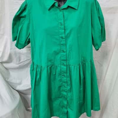 Atmos&Here Size 18 Blouse Green 