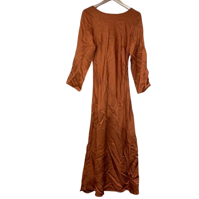 Brand New - Oxford Midi Dress in Rust - Size 14