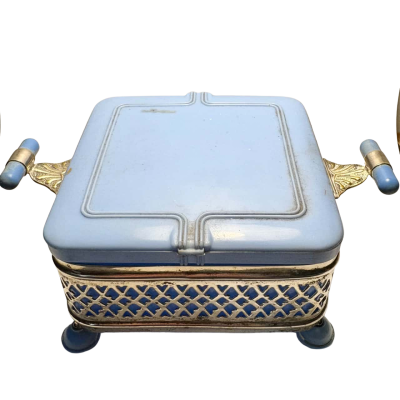 Moldex Vintage Square Blue Butter Dish EPSNA
