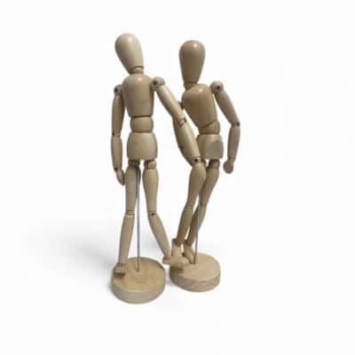 Articulated artists mannequins 30cm