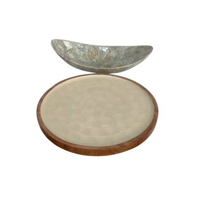Capiz Shell Tray & Bowl