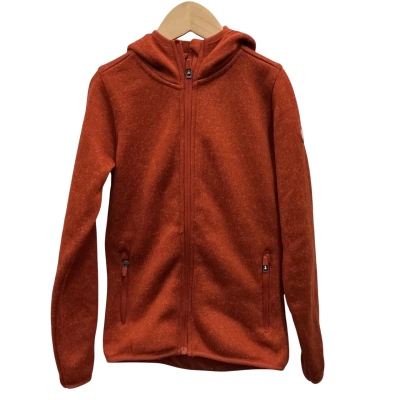 Mountain Warehouse size 10 Kids Burnt Orange zip up Hooded Cardigan