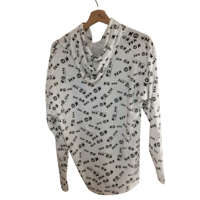  Mens  Size L Hoodie Black  / Multicoloured / White 