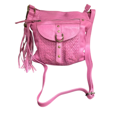 Millie Crossbody Bag in Cadelle Leather - Pink