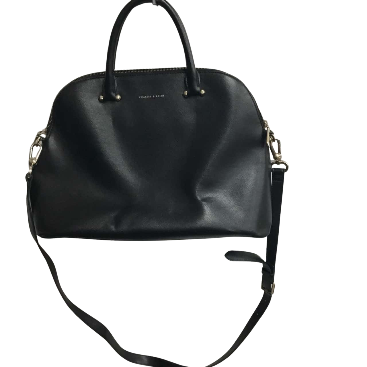 Charles and Keith Womens Black Handbag