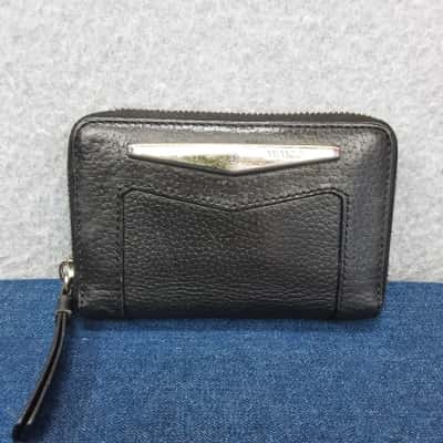 Mimco black leather everyday smaller size wallet purse