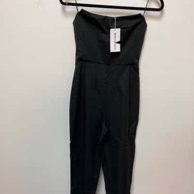 Finders Keepers Womens  Size 8 Sleeveless Jumpsuit Black  